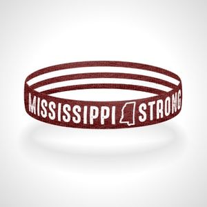 Reversible Mississippi Strong Bracelet Wristband
